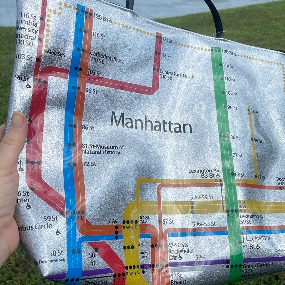 Super sparkly New York purse